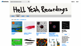 What Hellyeahrec.bandcamp.com website looked like in 2019 (4 years ago)