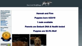 What Hybridwolfpup.com website looked like in 2019 (4 years ago)