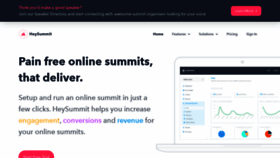 What Heysummit.com website looked like in 2019 (4 years ago)