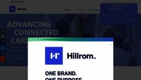 What Hill-rom.com website looked like in 2019 (4 years ago)