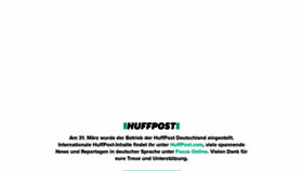 What Huffington-post.de website looked like in 2019 (4 years ago)