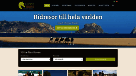 What Hippotours.se website looked like in 2019 (4 years ago)