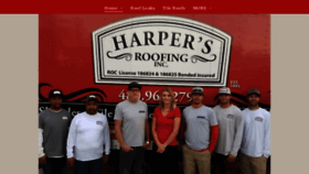 What Harpersroofing.com website looked like in 2019 (4 years ago)