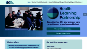 What Healthlearningpartnership.co.uk website looked like in 2019 (4 years ago)