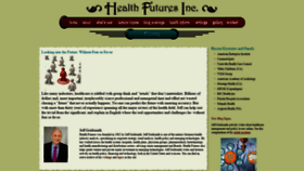 What Healthfutures.net website looked like in 2019 (4 years ago)