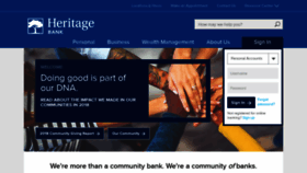What Heritagebanknw.com website looked like in 2019 (4 years ago)