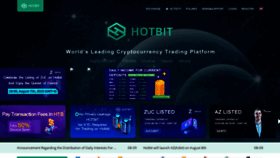 What Hotbit.io website looked like in 2019 (4 years ago)