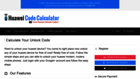 What Huaweicodecalculator.com website looked like in 2019 (4 years ago)