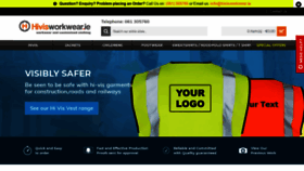 What Hivisworkwear.ie website looked like in 2019 (4 years ago)