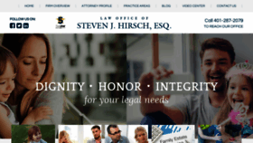 What Hirschesq.com website looked like in 2019 (4 years ago)