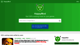 What Happymod.com website looked like in 2019 (4 years ago)