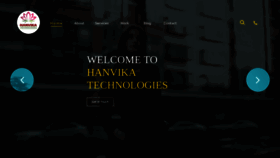 What Hanvika.com website looked like in 2019 (4 years ago)