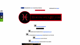 What Horoscopes4u.com website looked like in 2019 (4 years ago)