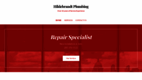 What Hildebrandtplumbing.com website looked like in 2019 (4 years ago)