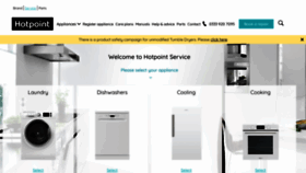 What Hotpointservice.co.uk website looked like in 2019 (4 years ago)