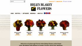 What Helenblakeyflowers.com website looked like in 2019 (4 years ago)