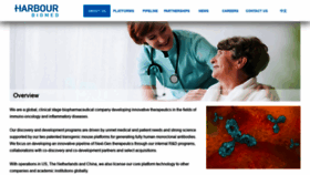 What Harbourbiomed.com website looked like in 2019 (4 years ago)