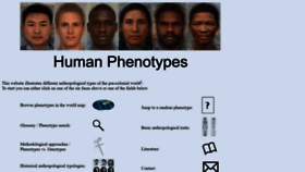 What Humanphenotypes.net website looked like in 2019 (4 years ago)
