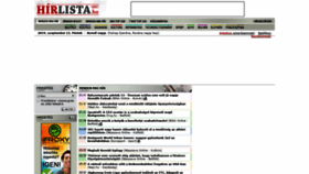 What Hirlista.hu website looked like in 2019 (4 years ago)