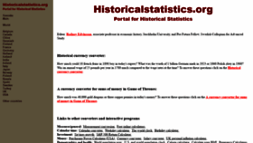 What Historicalstatistics.org website looked like in 2019 (4 years ago)