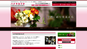 What Hanakama.com website looked like in 2019 (4 years ago)