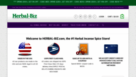 What Herbal-biz.com website looked like in 2019 (4 years ago)