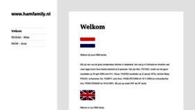 What Hamfamily.nl website looked like in 2019 (4 years ago)