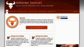 What Horoscopotauro.net website looked like in 2019 (4 years ago)