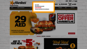 What Hardees.ae website looked like in 2019 (4 years ago)