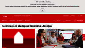 What Hoval.ch website looked like in 2019 (4 years ago)