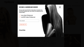 What Hairdreams.co.uk website looked like in 2019 (4 years ago)