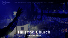 What Hillsong.com website looked like in 2019 (4 years ago)