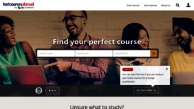 What Hotcoursesabroad.com website looked like in 2019 (4 years ago)