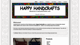 What Happyhandcrafts.co.za website looked like in 2019 (4 years ago)