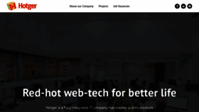 What Hotger.com website looked like in 2019 (4 years ago)