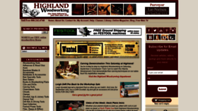 What Highlandwoodworking.com website looked like in 2019 (4 years ago)