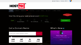 What Hostfeo.com website looked like in 2019 (4 years ago)