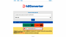 What H2converter.com website looked like in 2019 (4 years ago)