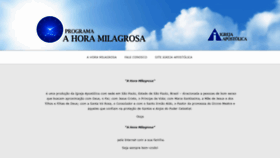 What Horamilagrosa.org website looked like in 2019 (4 years ago)