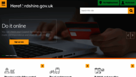 What Herefordshire.gov.uk website looked like in 2019 (4 years ago)