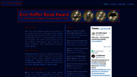 What Hofferaward.com website looked like in 2019 (6 years ago)
