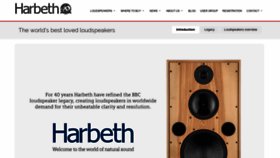What Harbeth.co.uk website looked like in 2019 (4 years ago)