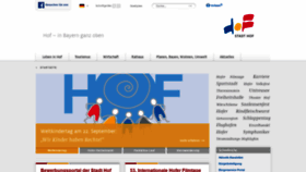 What Hof.de website looked like in 2019 (4 years ago)