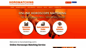 What Horomatching.com website looked like in 2019 (4 years ago)