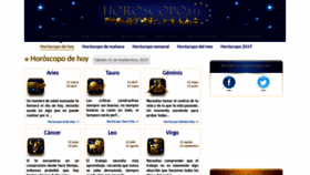 What Horoscopo.eu website looked like in 2019 (4 years ago)