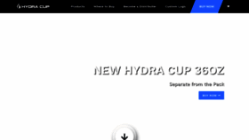 What Hydracup.com website looked like in 2019 (4 years ago)