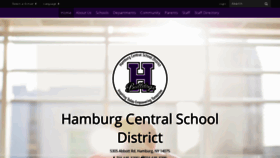What Hamburgschools.org website looked like in 2019 (4 years ago)