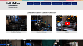 What Halilmakina.com website looked like in 2019 (4 years ago)