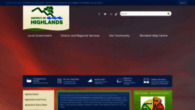 What Highlands.ca website looked like in 2019 (4 years ago)
