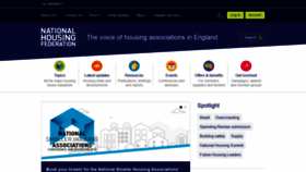 What Housing.org.uk website looked like in 2019 (4 years ago)